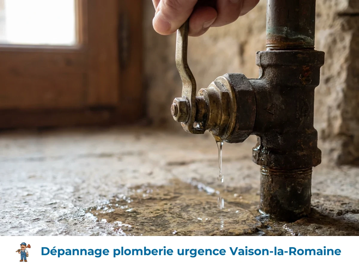 Dépannage plomberie urgence à Vaison-la-Romaine