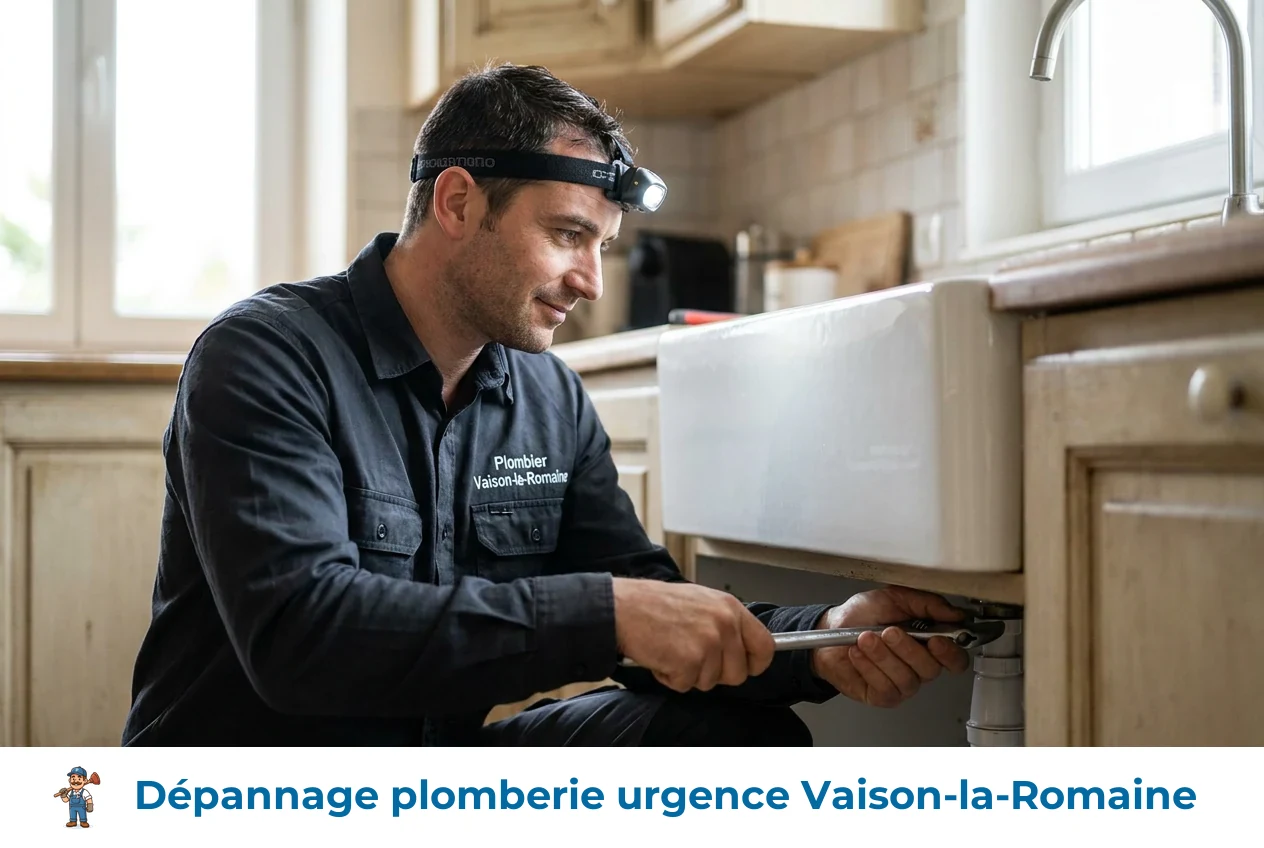 Dépannage plomberie urgence à Vaison-la-Romaine