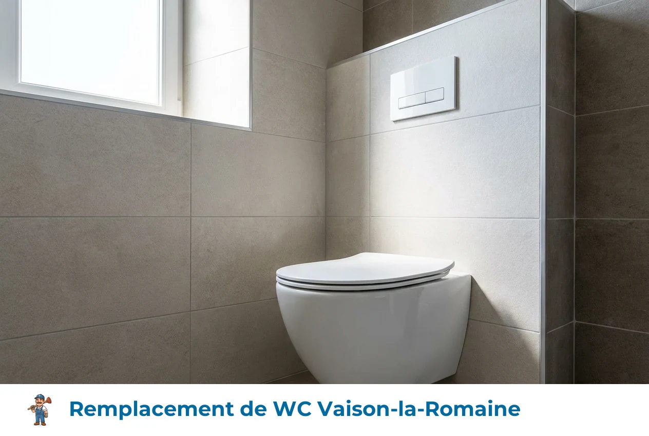 Remplacement de WC à Vaison-la-Romaine