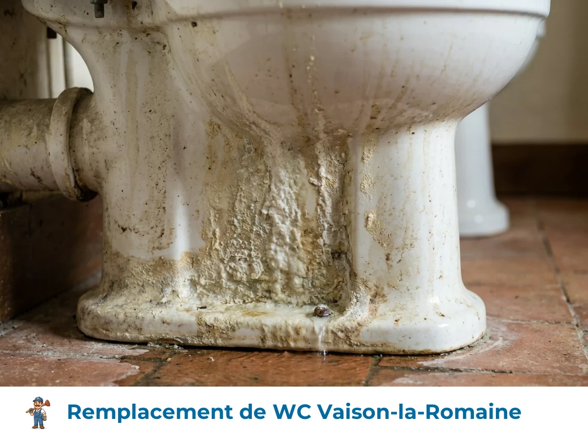 Remplacement de WC à Vaison-la-Romaine