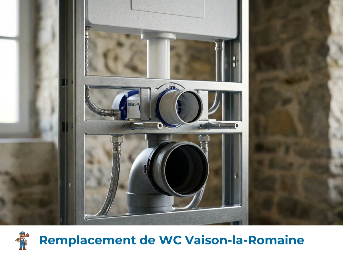 Remplacement de WC à Vaison-la-Romaine