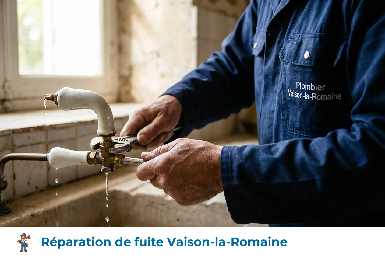 Réparation de fuite à Vaison-la-Romaine